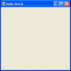 'Hello World' GUI application created from IronPython